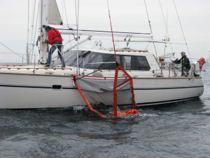 Shows Sea-Scoopa Man Overboard Recovery for Sailboat