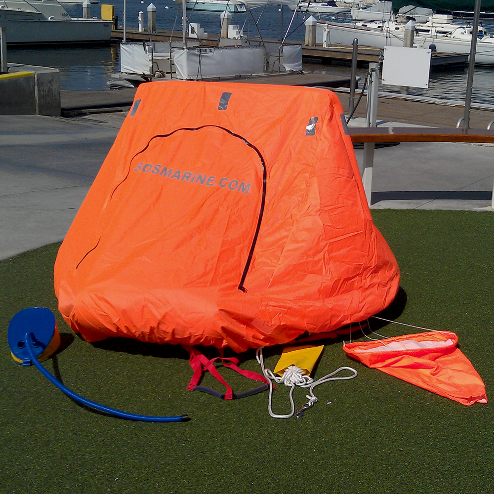 life raft with canopy