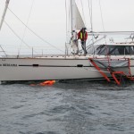 Slow approach to overboard crew