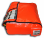 Life raft valise side view