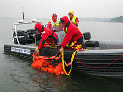 Sea Scoopa is designed for parbuckling victim in horizontal posture