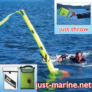 man overboard dan buoy with flexible PVC mounting bag