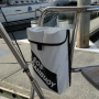 dan buoy bag holder mounted aft, near helm